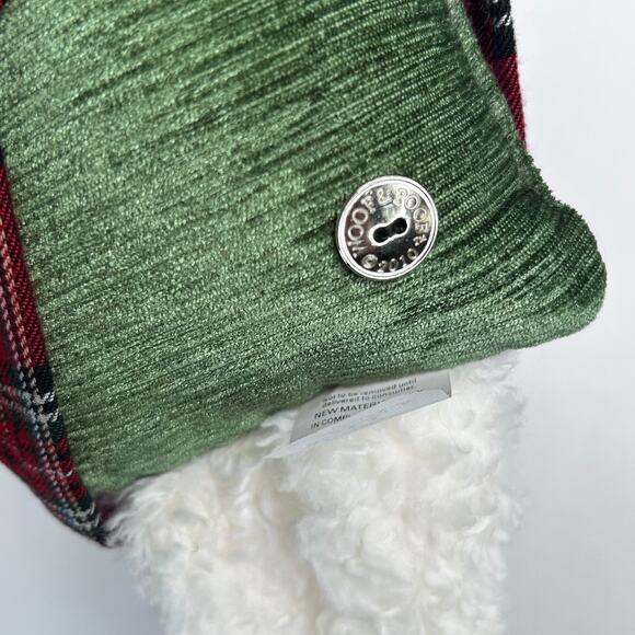 Woof & Poof Christmas Dog Airedale Terrier Plush Plaid Skirt Red Boots 28" - Picture 6 of 10